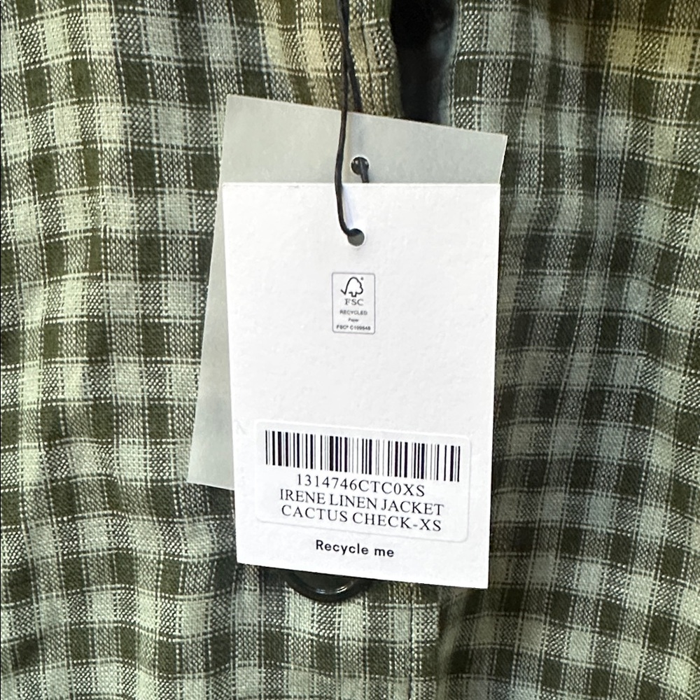 Reformation Irene linen Cactus Jacket - Picture 7 of 7